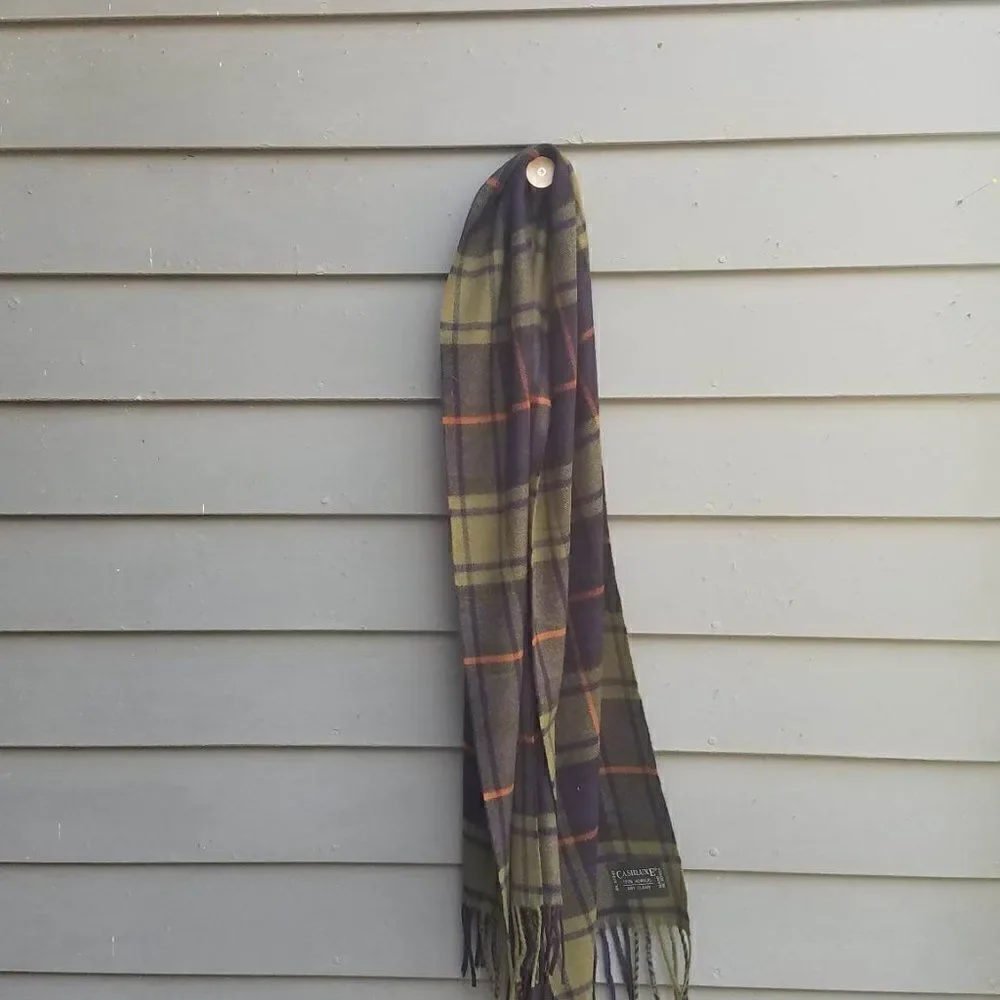 Cashluxe Acrylic Plaid Scarf